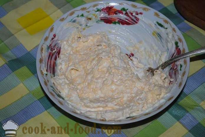 Rolls cukkini sajttal, fokhagymás majonézzel - hogyan lehet tekercsben cukkini, lépésről lépésre recept fotók