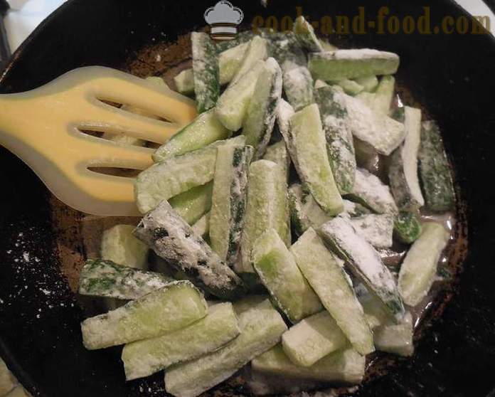 Sült uborka paprika, fokhagyma és a szezámmag, hogyan kell főzni sült uborka - lépésről lépésre recept fotók