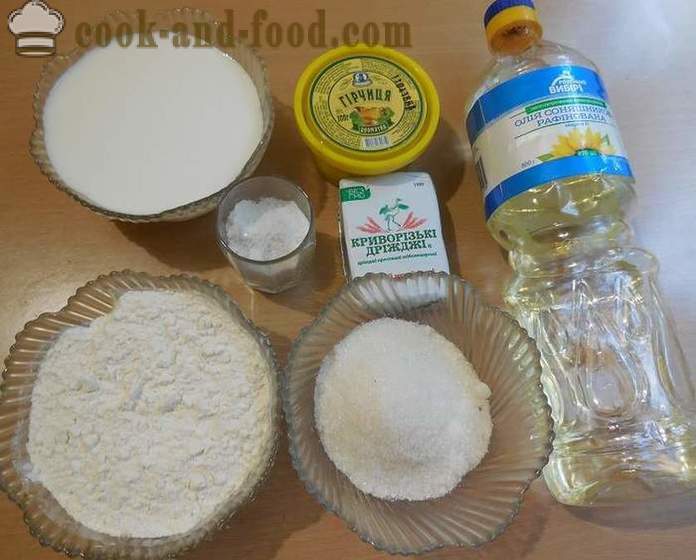Hogyan kell kenyeret sütni, mustár otthon - finom házi kenyeret a kemencében - lépésről lépésre recept fotók