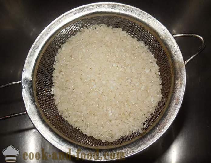 Főzni rizs kása a víz egy köret - egy recept egy fotó