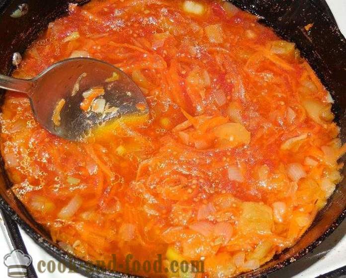 Finom házi leves babbal ukrán -, hogyan kell főzni leves babbal ukrán - lépésről lépésre recept fotók