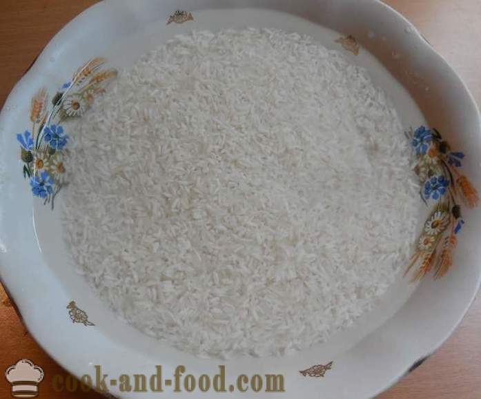 Főzni ropogós rizs körettel egy serpenyőben megfelelően - hogyan sört rizs a víz - egy lépésről lépésre recept fotók