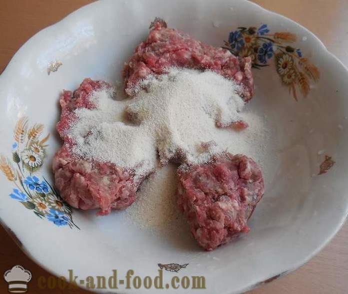 Leves húsgombóccal a darált hús és búzadara - hogyan kell főzni leves és húsgombóc - lépésről lépésre recept fotók