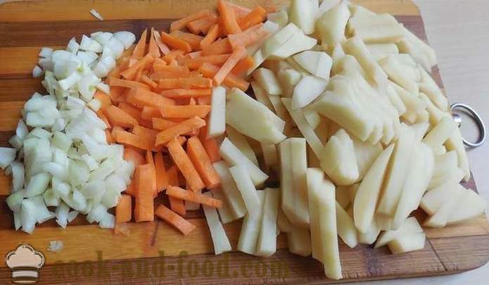 Zöldség leves galuskával - hogyan kell főzni leves galuskával - nagymama receptje lépésről lépésre fotók