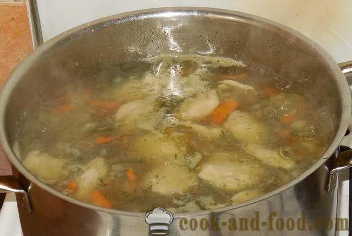 Zöldség leves galuskával - hogyan kell főzni leves galuskával - nagymama receptje lépésről lépésre fotók