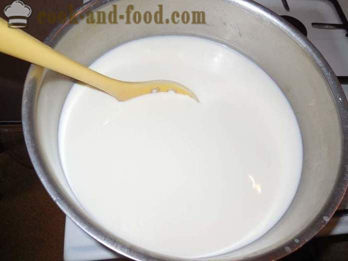 Hogyan készítsünk házi túrót a tej - egy egyszerű recept, és lépésről lépésre fotó