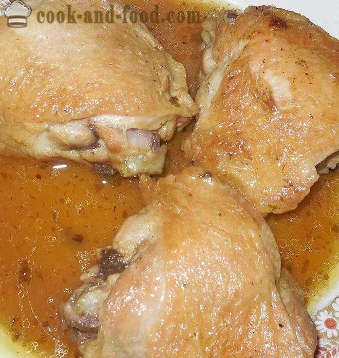 Csirke combok multivarka édes-savanyú mártással - recept fotókkal, hogyan kell főzni a mártást csirke multivarka