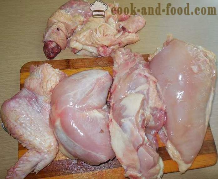 Grill csirke a grill - ízletes és zamatos nyárs csirke paradicsomos mártással - lépésről lépésre recept fotók