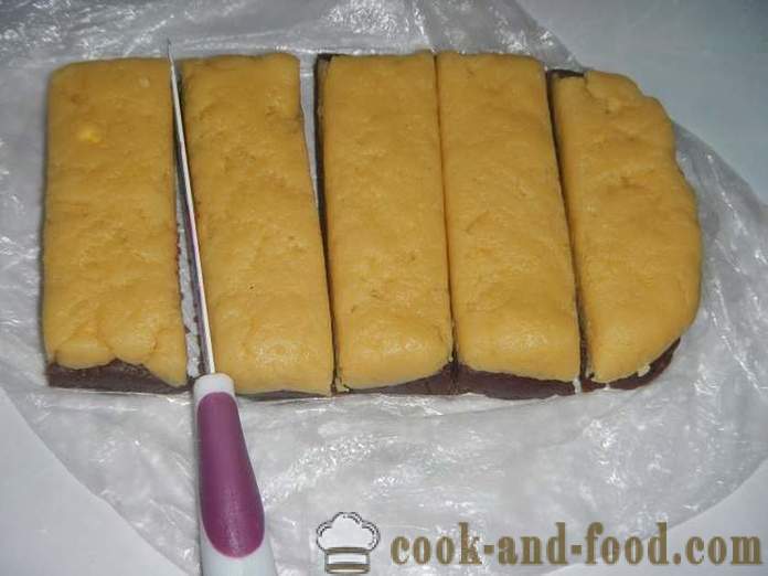 Francia sütemény Sable - hogyan kell főzni egy finom kétszínű omlós - recept fotókkal, lépésről lépésre