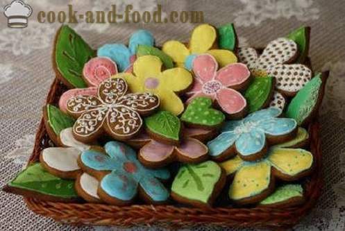 Cukor színes mázzal sütemények, sütemény vagy torta a víz - egy egyszerű recept máz sovány, hogyan lehet színes mázzal otthon