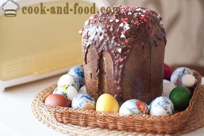 Hogyan kell sütni egy finom csokoládé torta Húsvét - egy egyszerű és eredeti recept a tésztához torta rum és a bor