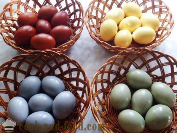 Természetes festékek tojás húsvétra - hogyan lehet egy természetes festék otthon