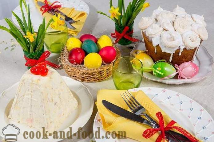 Kulináris hagyományok és szokások Húsvét - húsvéti asztalra a szláv ortodox hagyomány