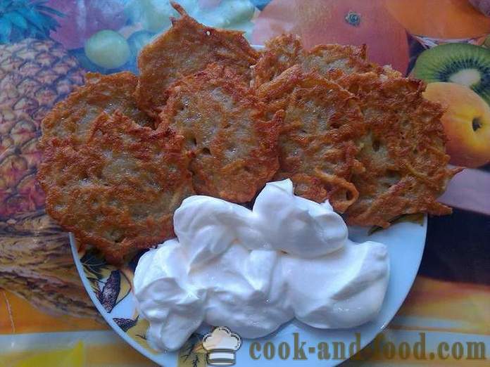 Finom krumplis palacsinta, burgonya palacsinta burgonya vagy burgonya palacsinta - hogyan kell főzni palacsinta, egyszerű, lépésről lépésre recept fotókkal.