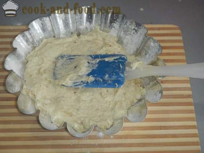 Egyszerű dió cupcake a kefir - hogyan kell főzni egy tortát otthon, lépésről lépésre recept fotókkal.