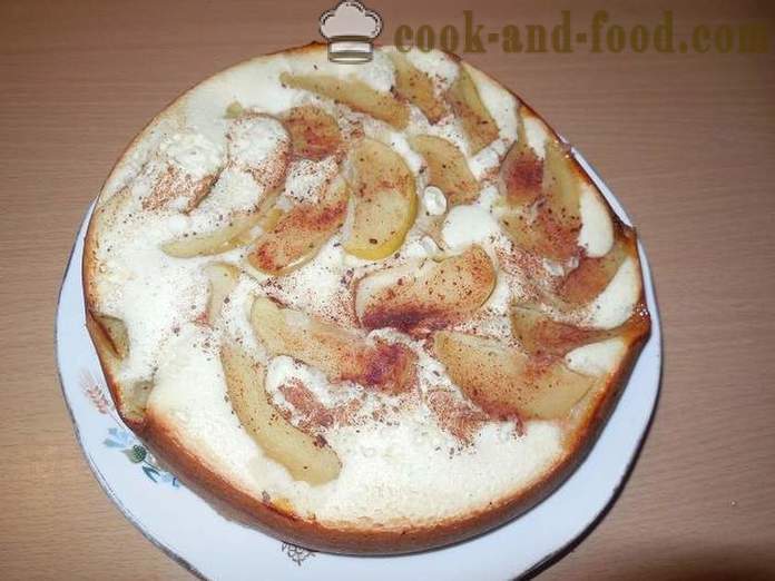 Lush almás pite multivarka fahéjjal, gyömbérrel -, hogyan lehet egy almás pite a multivarka, lépésről lépésre recept fotókkal.