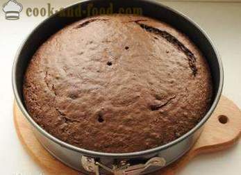 Csokoládé piskóta kefir, egy egyszerű recept - hogyan kell egy torta kefir tojás nélkül (recept fotók)
