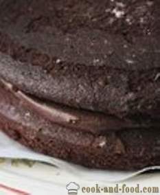 Csokoládé torta - egyszerű és finom, fokozatos fotoretsept.