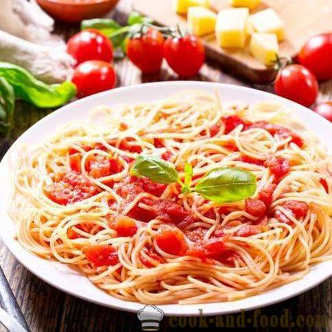 Recept spagetti paradicsommal és sajttal