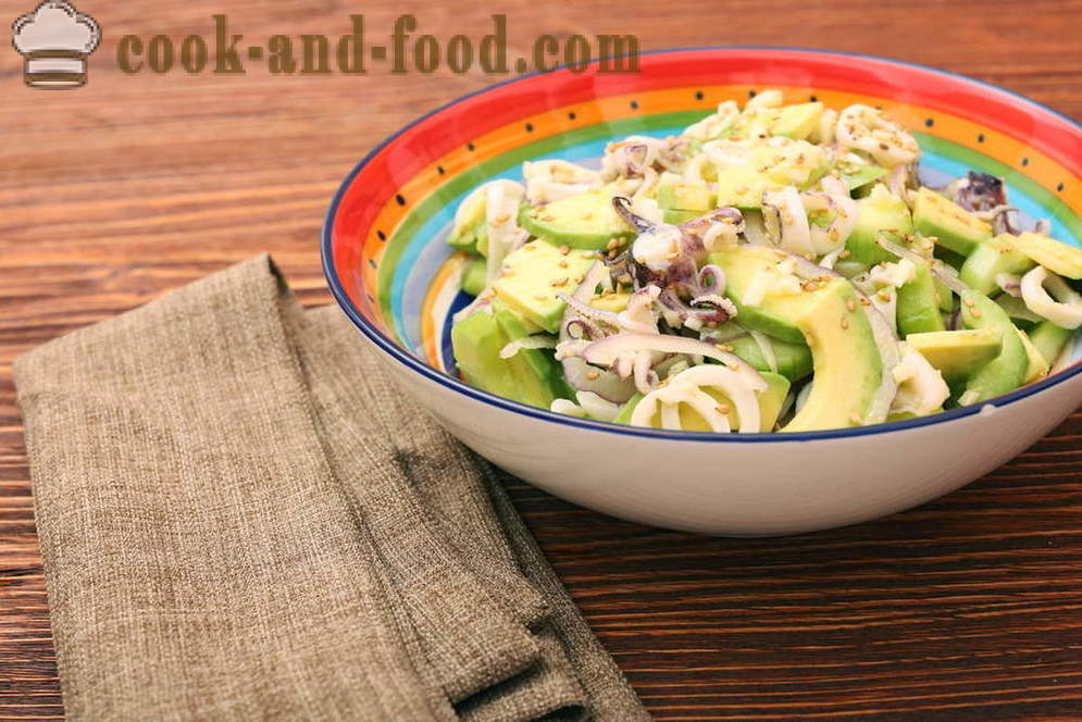 3. receptek finom saláta tintahal és uborka - videó receptek otthon
