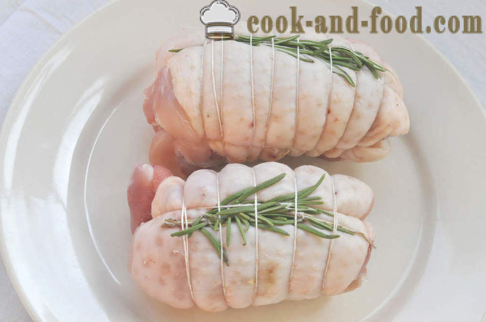 Főzni csirke roll - videó receptek otthon