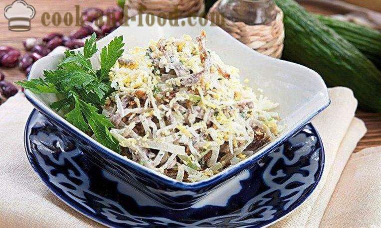 Üzbég konyha: Saláta „Tashkent” - videó receptek otthon