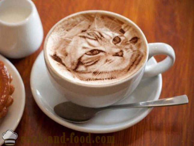 Rajzok a kávé: festmény latte art